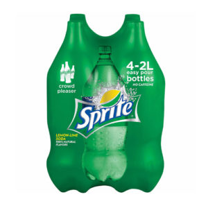 Sprite Soda, e Liter, 4 Bottles